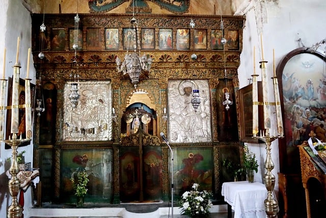 church, altar, greek orthodox church, religion, greece, naxos