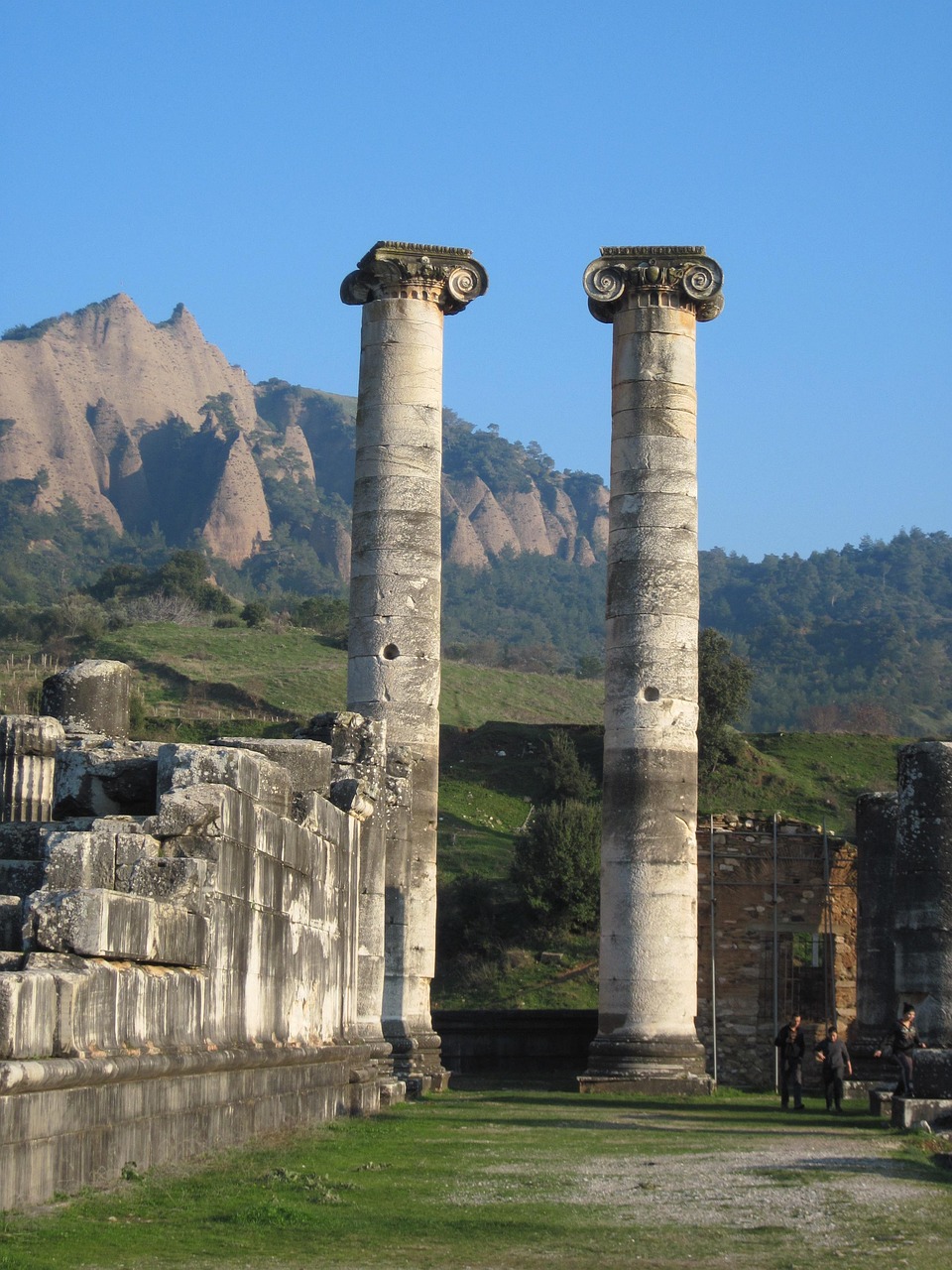 sardis, turkey, culture, ancient, ruins, blue, sky, archaeology, destinations, temple, artemis, pillars, sardis, sardis, sardis, sardis, sardis, artemis